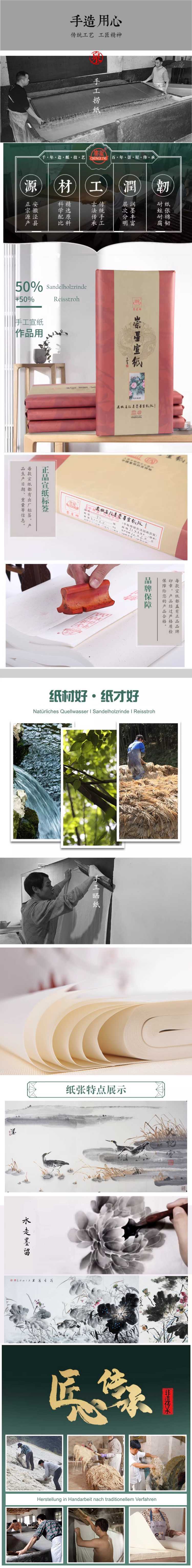 Sumi-e chinesisches Xuan Reispapier