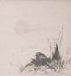 Preview: Chinesische Malerei: getarnt, Vogel im Nest 42x44cm