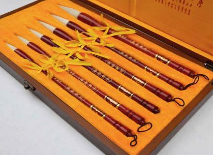 Preview: 6er Tuschepinsel I Kalligraphiepinsel-Set -Yangfeng-