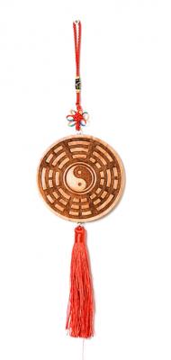 Daoistische Holztafel: -Yin Yang- 10x34cm