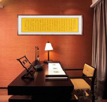 Buddhistische Kalligraphie: Herz Sutra -Xin Jing- 196x50cm