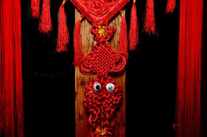 Glücksknoten: Geschick und Gelingen -Jixiang- 126x47cm