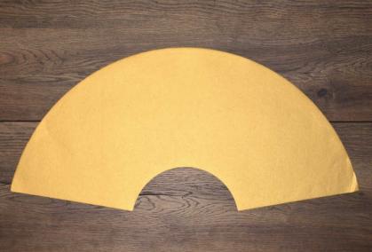 Gongbi Shu-Xuan Papier -Fächerform- Gold 30x62cm Art.Nr.476
