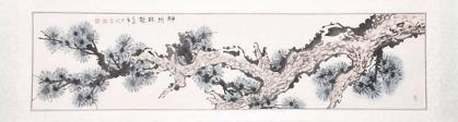 Wandbild: Kiefernzweig 156x42cm