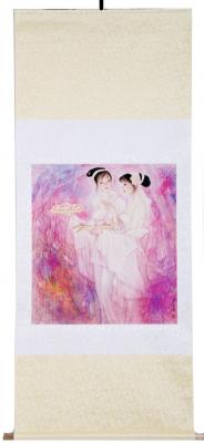 Rollbild: Das Mädchen Magu 69,5x165cm