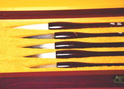 5er Tusche- und Kalligraphiepinsel-Set -Wushu-