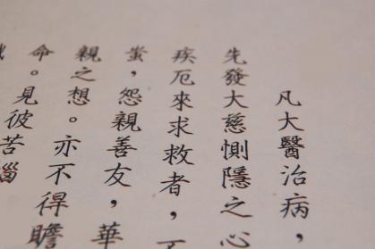 Chinesische Medizin TCM Rollbild: Die zwölf chinesischen Ärzte 28x422cm