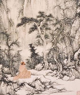Rollbild: Damo -Bodhidharma- 153x41cm