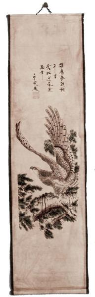 Rollbild: Adler -Ying- 35x125cm