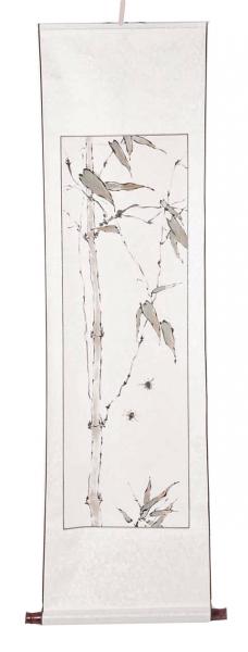 Rollbild: Bambus mit Hummeln 149x47cm