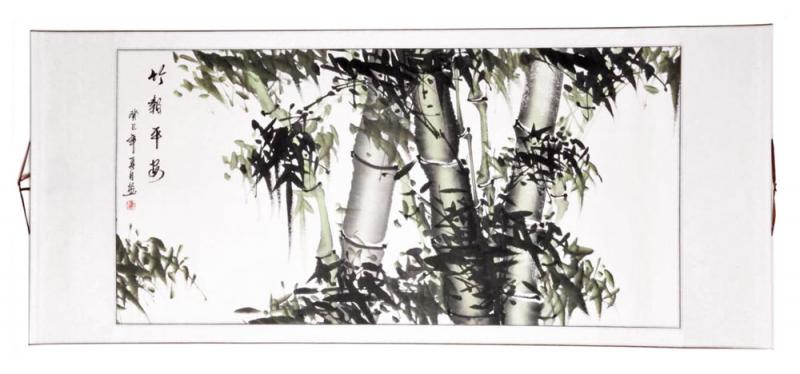 Bambusbilder als Wanddekoration