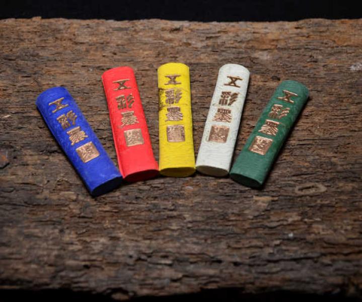 5x farbige Reibetusche -Xuesheng-
