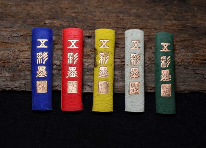 5x farbige Reibetusche -Xuesheng-