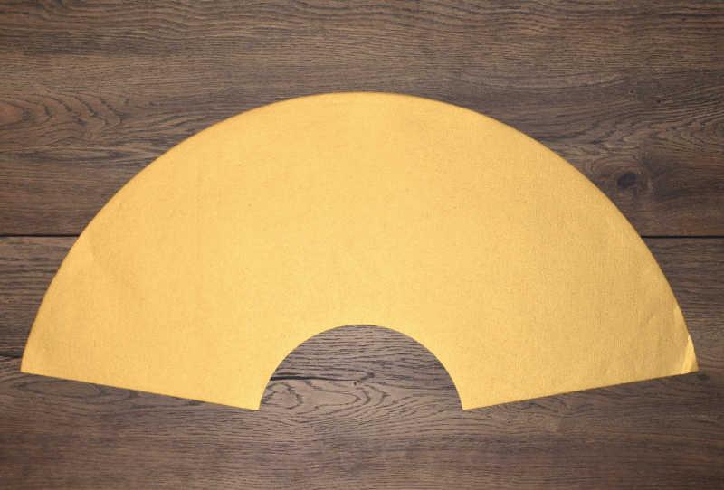 Gongbi Shu-Xuan Papier -Fächerform- Gold 30x62cm Art.Nr.476
