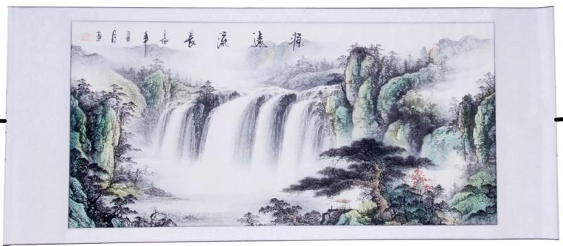 Schöne asiatische Landschaftsbilder mit Aufhängung