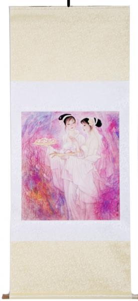 Rollbild: Das Mädchen Magu 69,5x165cm