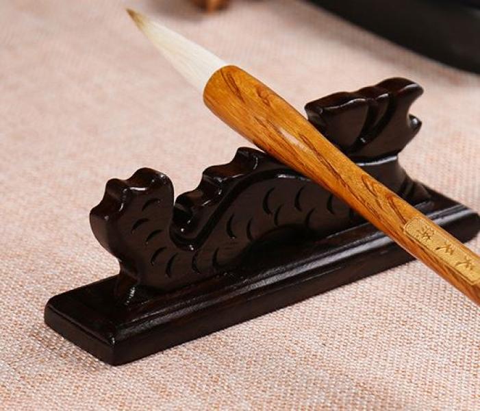 Holz I Pinselablage -Drache-
