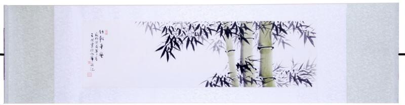 Chinesische Malerei: Bambus der Harmonie 159x41cm