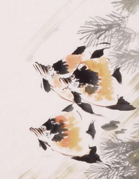 Rollbild: Unter Wasser 191x41cm