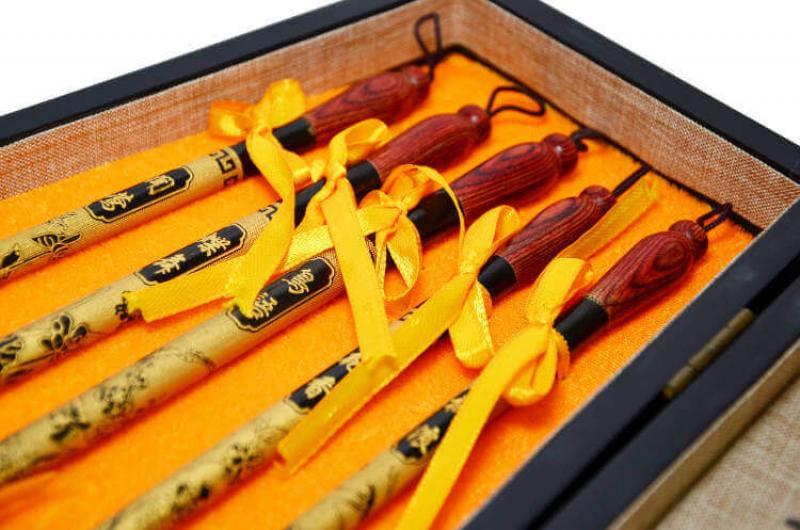 5er Tusche- und Kalligraphiepinsel-Set -Huzhou-