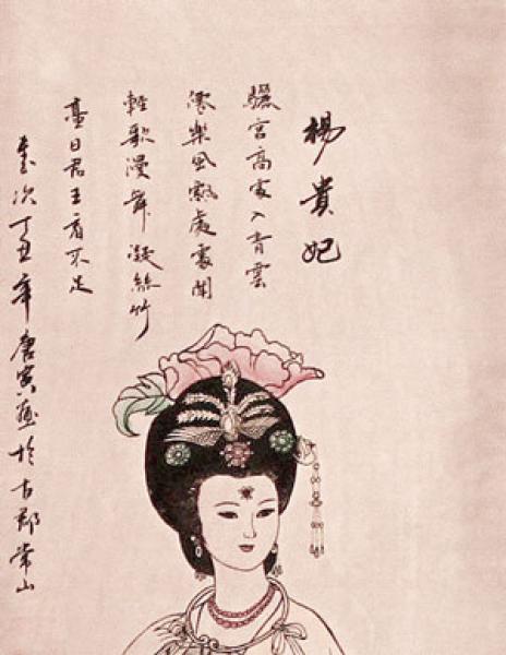 Wandbild von Yang Guifei