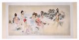Wandbild: Chinesische Schönheiten 80cm x166cm